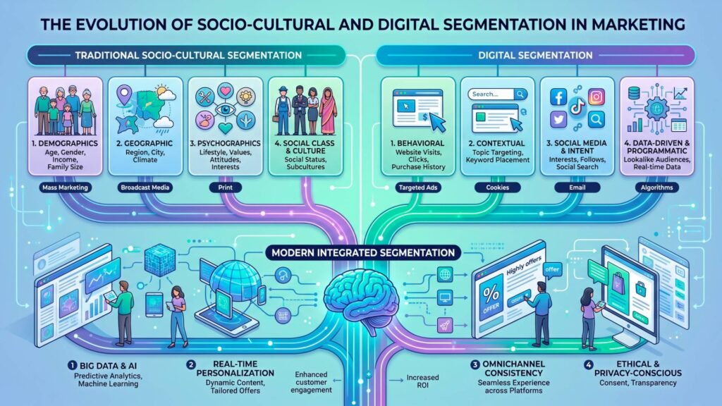 The Evolution of Socio-Cultural and Digital Segmentation in Marketing
